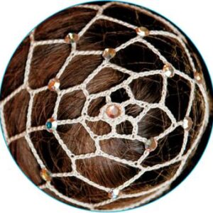 Beige hair net for chignon with Crystal AB beads testata prodotto medium.jpg